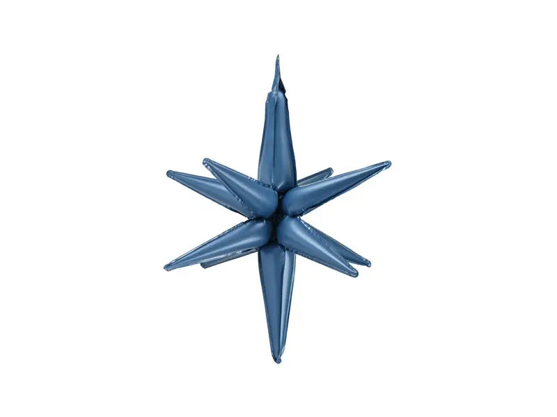 3d foil balloon star 50cm navy blue