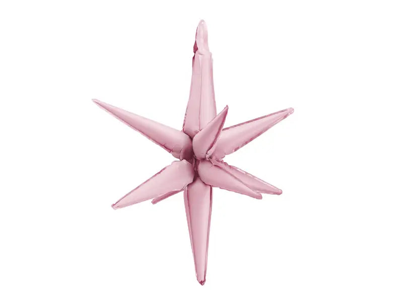 3d foil balloon star 70cm light pink
