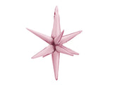 3d foil balloon star 70cm light pink