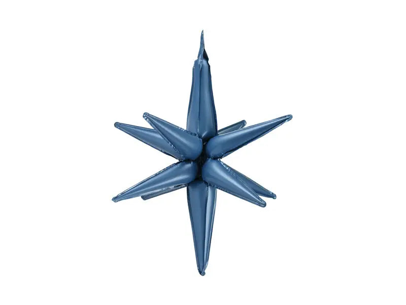 3d foil balloon star 70cm navy blue
