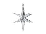 3d foil balloon star 70cm silver