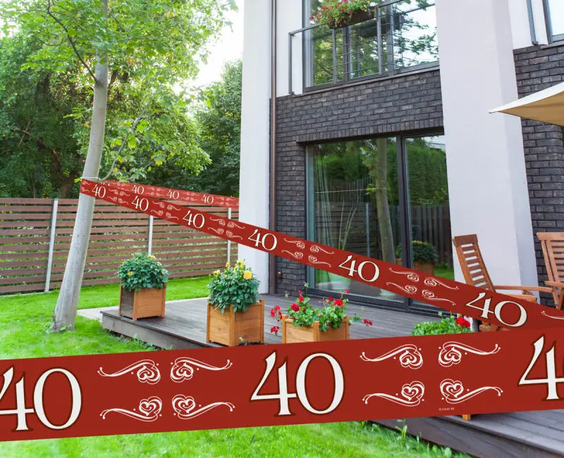 40-årsjubileumsspärrband - 15 meter