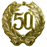 50 år gyllene 3d-dörrsköld