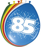 85 års ballonger 30cm 8 st
