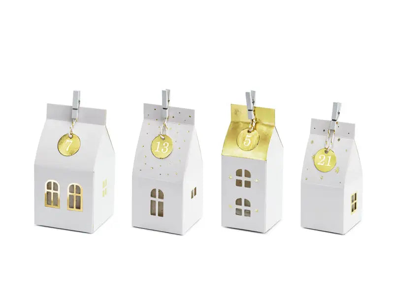 Advent calendar houses mix