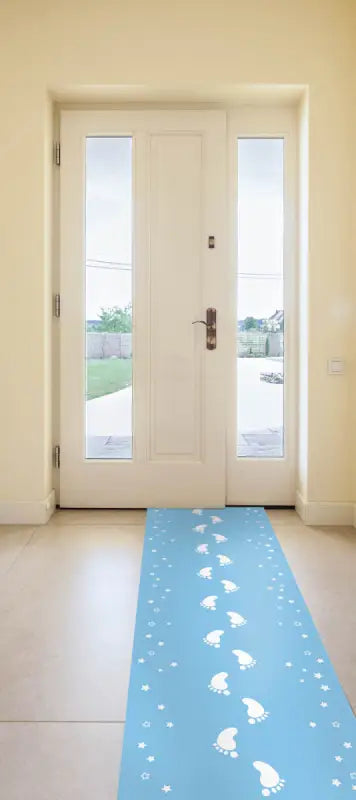 Baby blue birth runner - 2,5 meter