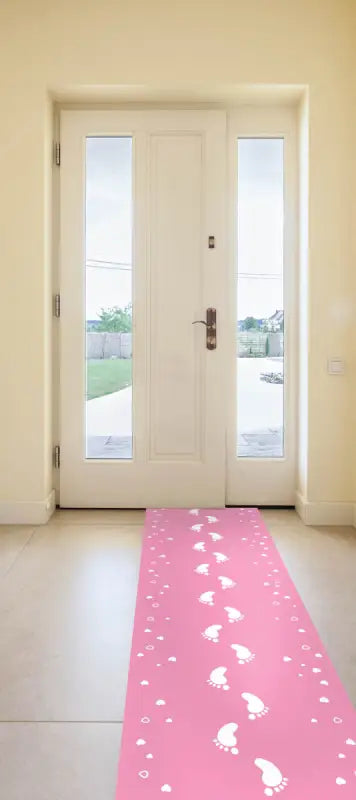 Baby pink birth runner 2,5 meter x 53 cm