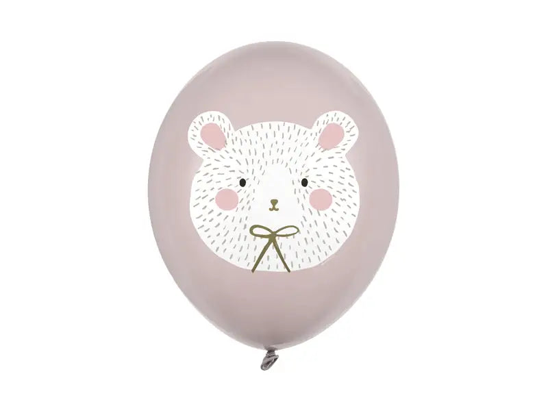 Ballonger 30 cm Isbjörn Pastell varm grå 50-pack