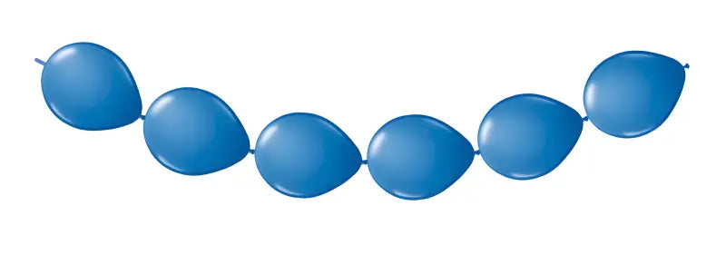 Blue Balloon Garland - Button Balloons - 3 meter - Latexballonger