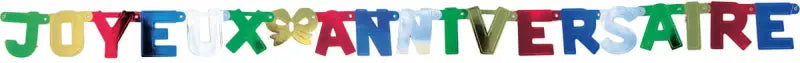 Bokstavsgirland ’joyeux anniversaire’