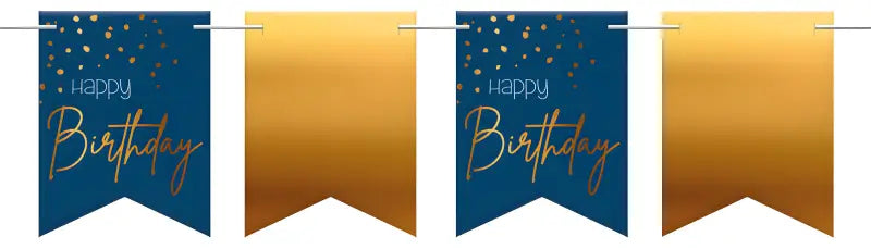 Bunting Garland Elegant True Blue - 6 meter - Girlang