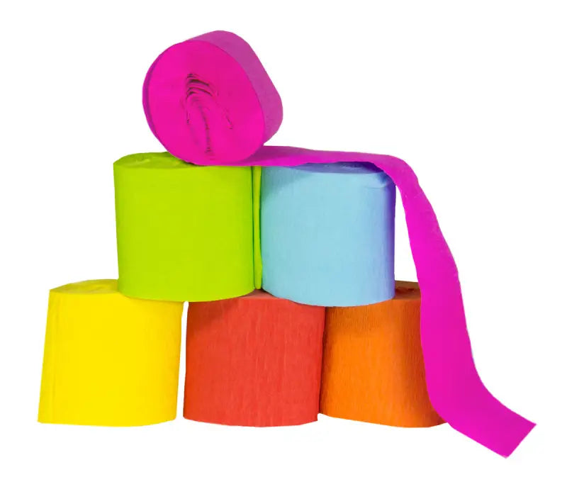 Crepe paper rolls - 6 stycken