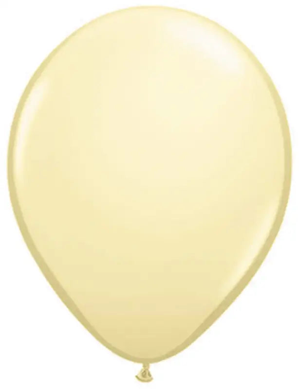 Elfenbensvita metallballonger - 10 stycken - Latexballonger