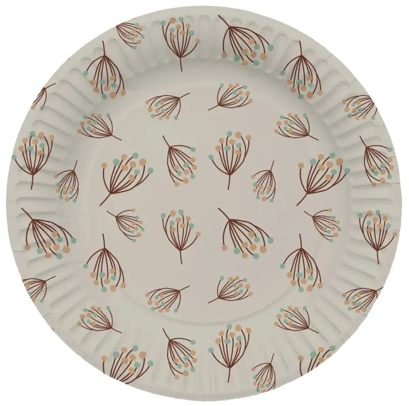 Engångstallrikar Blooming Baby Little One - 23 cm - 8 stycken - Papperstallrikar