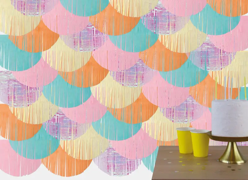 Fest fringe bakgrund - pastel - 2 x m