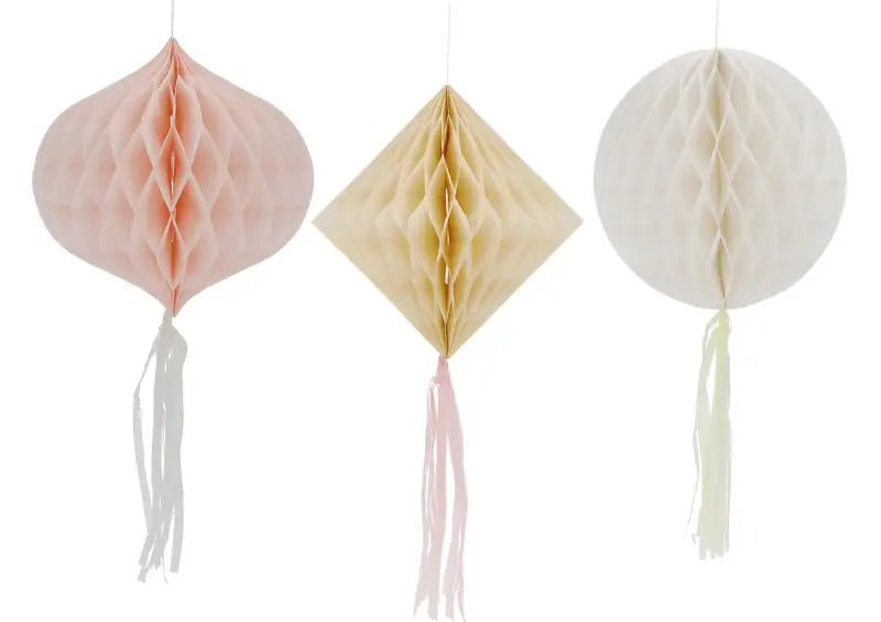 Festdekoration Set - Playful Powder - 3 pack - Festdekorationer