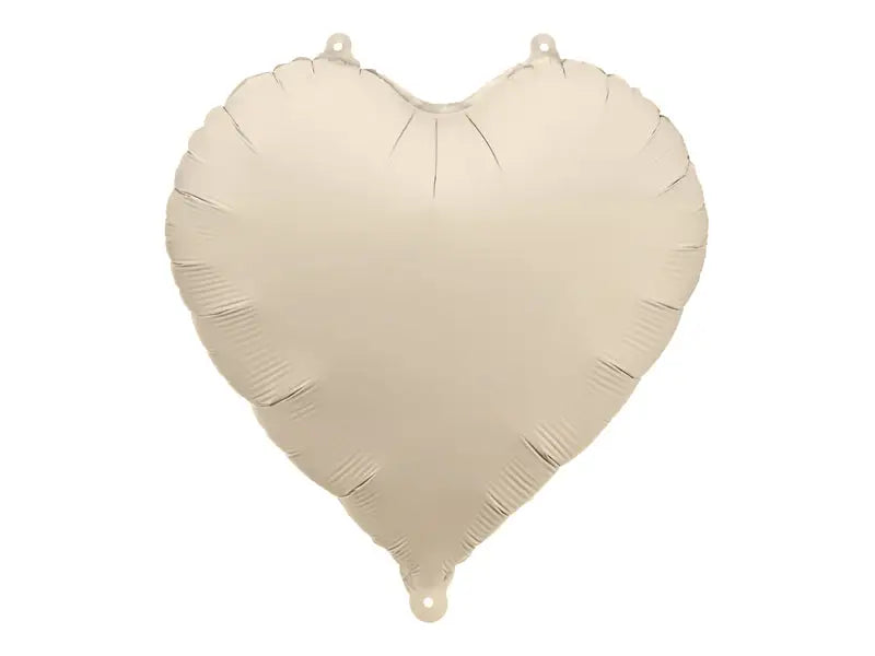 Foil balloon heart 45cm beige