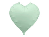 Foil balloon heart 45cm green