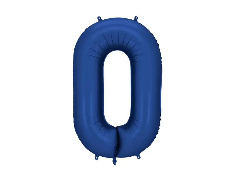 Foil balloon number ’0’ 86cm navy