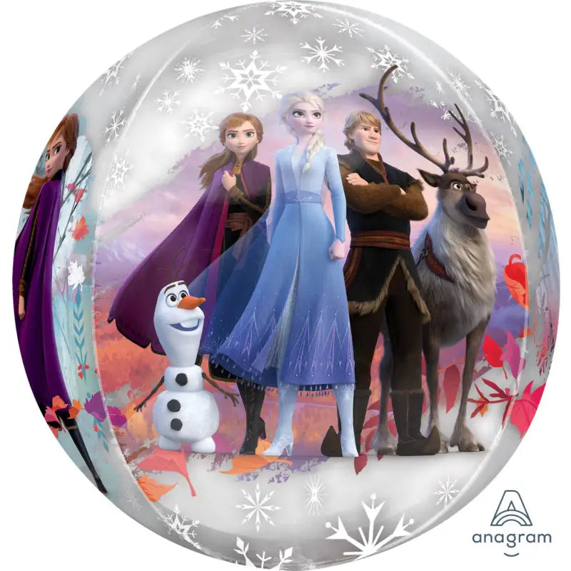 Foil balloon - shape - frozen 2 - ball - 38 x 40 cm