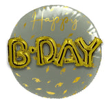 Folieballong 3D Golden Dawn - 56 cm - Folieballong