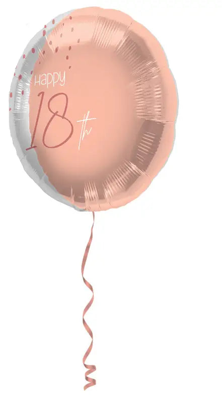 Folieballong Elegant frodig rodnad 18 år - 45 cm - Folieballong