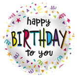 Folieballong - happy birthday to you - 45 cm