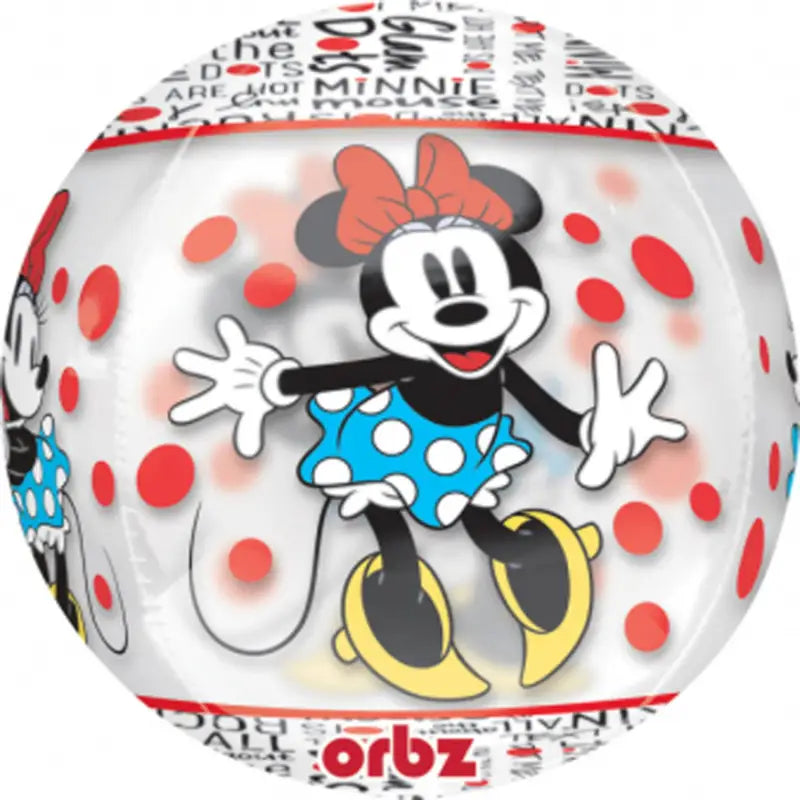 Folieballong orbz minnie mouse prickar