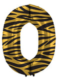 Folieballong siffror tiger chic - 86 cm