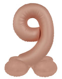 Folieballong Stående Siffra 9 - Vintage Rosa - Ultra Matt - 72 cm - Folieballong