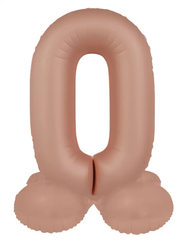 Folieballong Stående Siffra - Vintage Rosa - Ultra Matt - 41 cm - Folieballong