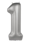 Foliebalong Siffra 1 - Moonlight Silver - Satin Gloss - 86 cm - Folieballong