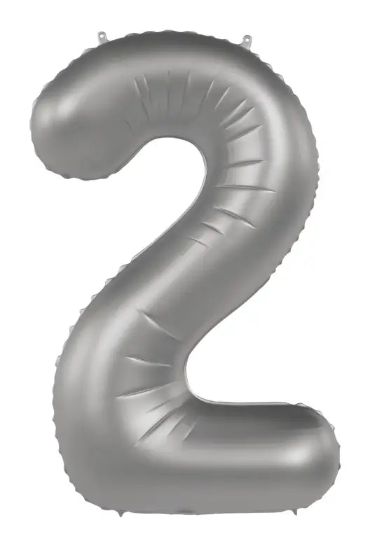 Foliebalong Siffra 2 - Moonlight Silver - Satin Gloss - 86 cm - Folieballong