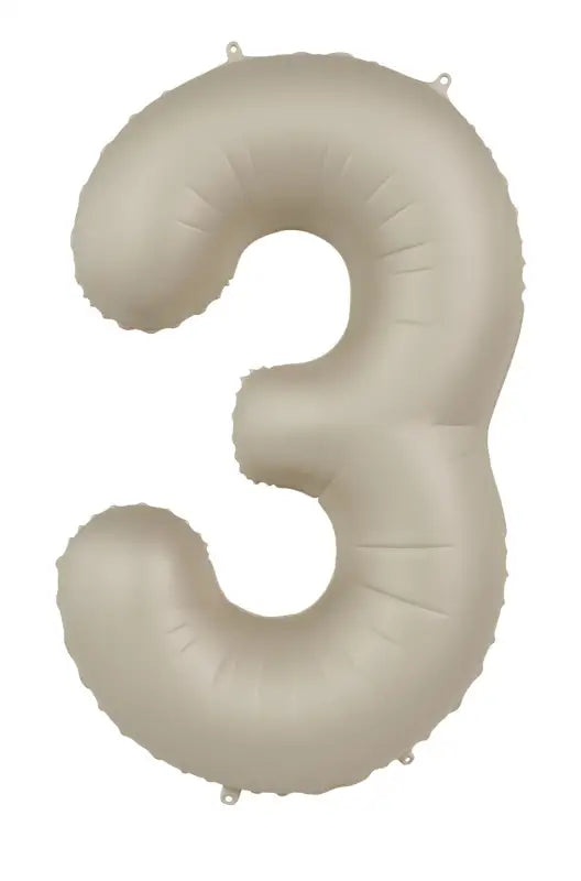 Foliebalong Siffra 3 - Creamy Latte - Ultra Matt - 86 cm - Folieballong