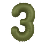 Foliebalong Siffra 3 - Olive Green - Ultra Matt - 86 cm - Folieballong