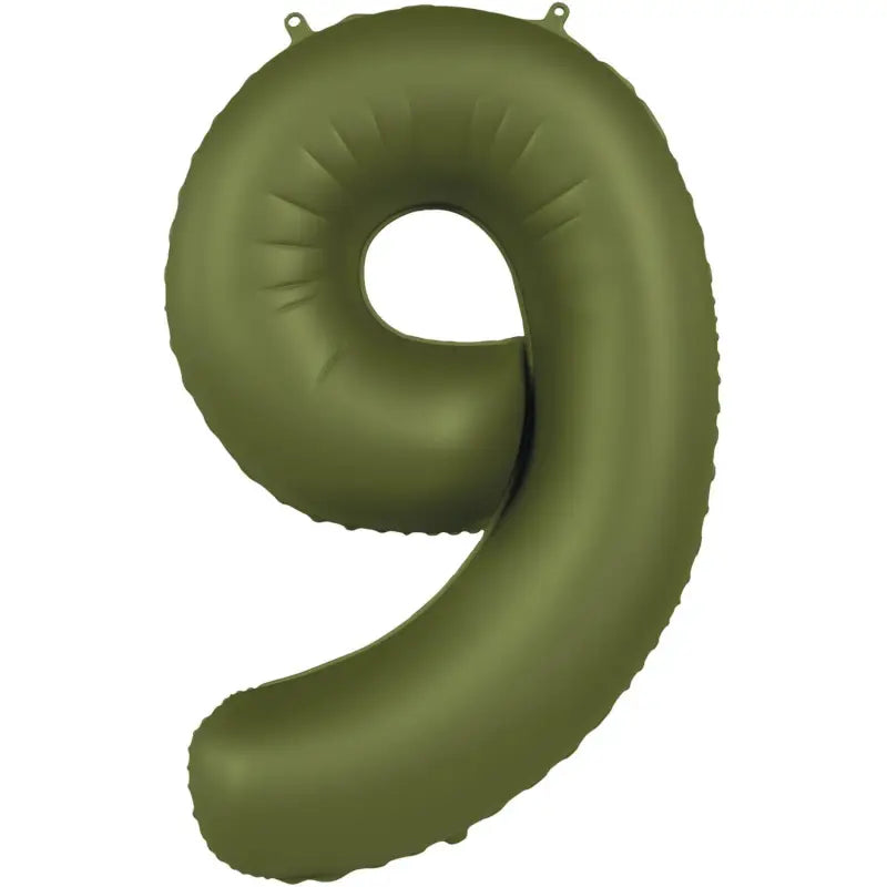 Foliebalong siffra 9 - olive green - ultra matt - 86 cm