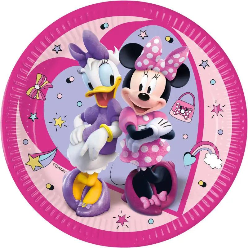 Fsc papperstyckenallrikar - minnie mouse - 23 cm - 8 stycken