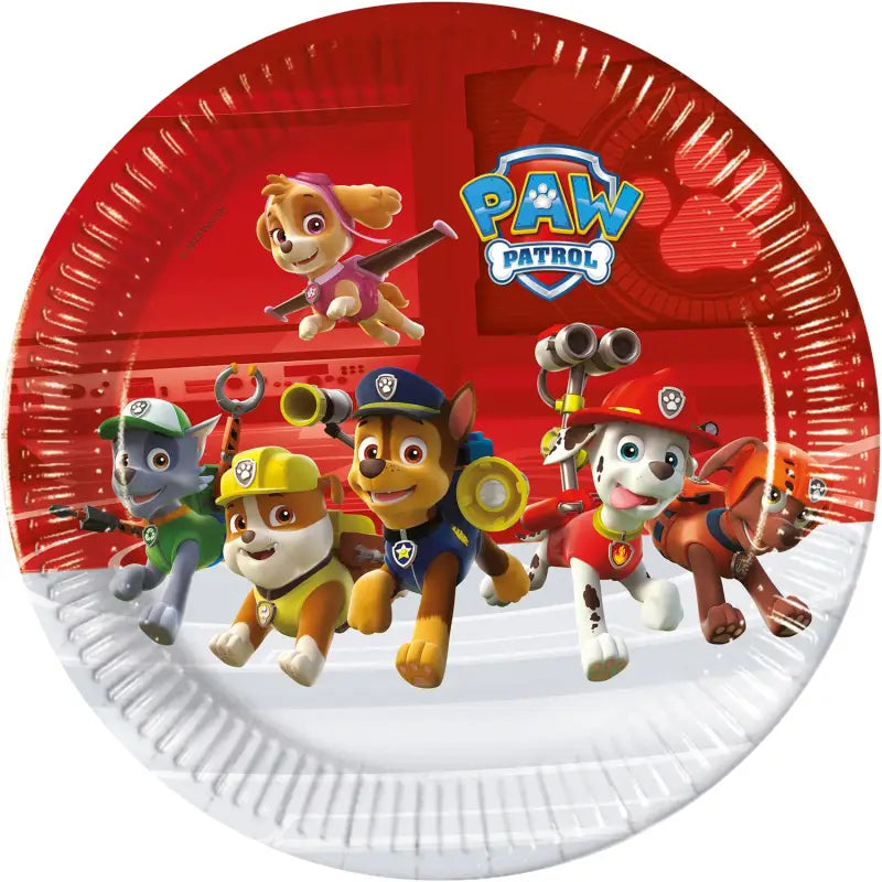 Fsc papperstyckenallrikar - paw patrol - 23 cm - 8 stycken