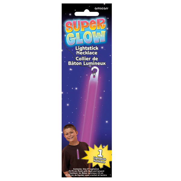 Glow in the dark stick purple
