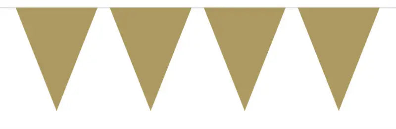 Gold mini bunting - 3 meter