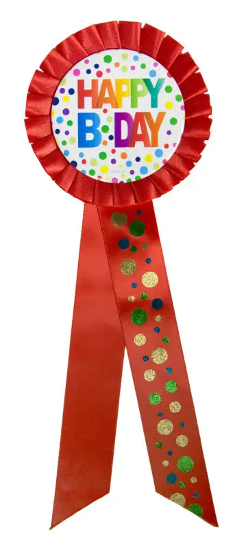 Grattis på födelsedagen dots rosette xl
