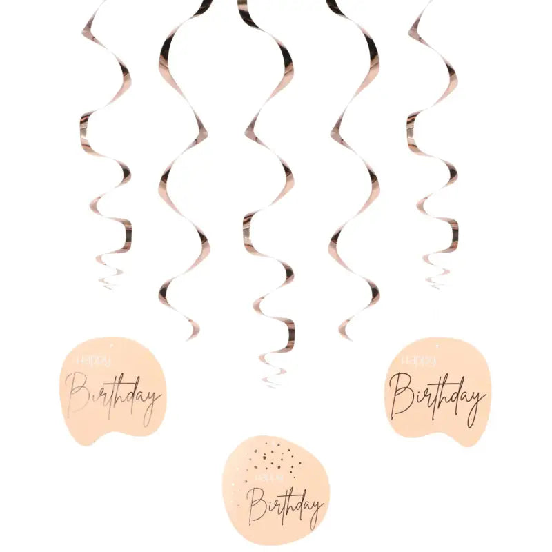 Hängande dekoration elegant frodig rodnad - 5 stycken