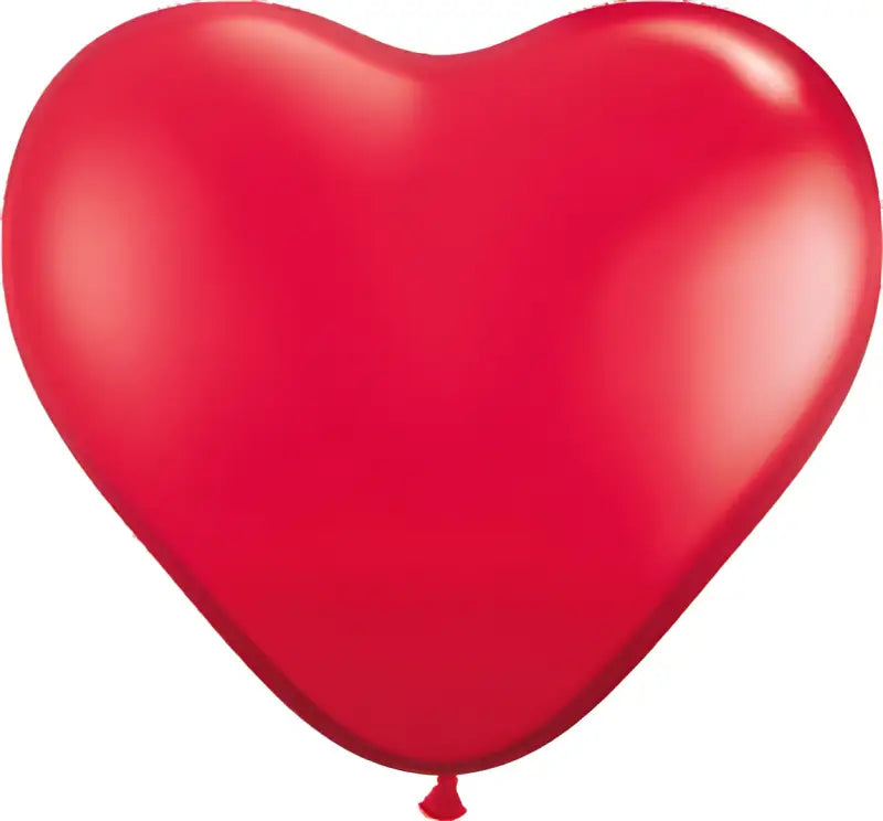 Hjärtformade ballonger röda - 8 stycken - Latexballonger