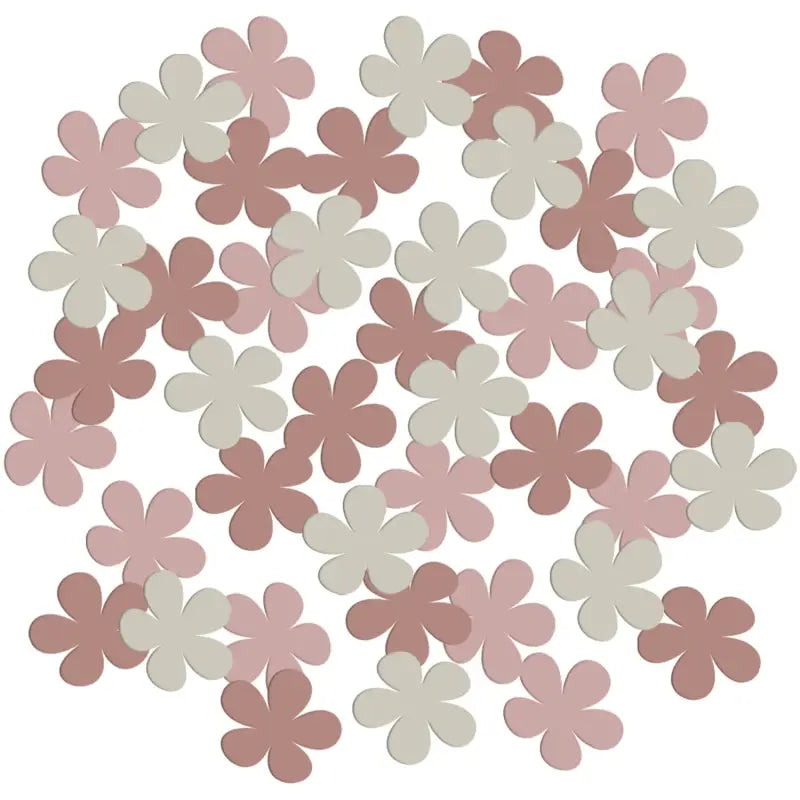 Konfetti - Blomform - Blooming Baby Girl - 80 stycken - Bordskonfetti