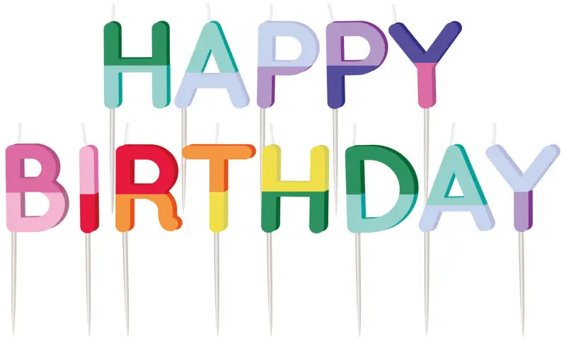 Ljus - ’happy birthday’ - stripetastic