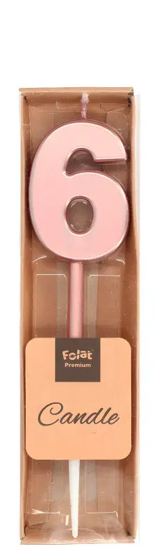 Ljus nummer 6 Rose Gold Metallic - Ljus