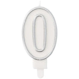 Ljus Simply Chique Silver Siffra - 9 cm - Ljus