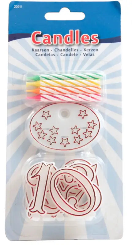 Ljusuppsättning glada färger med siffror