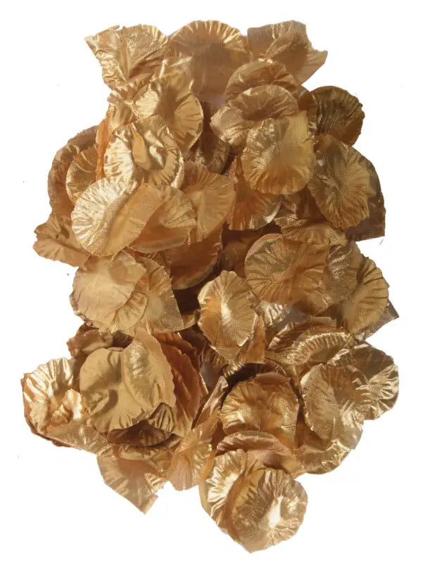 Lyxiga guldfärgade rosenblad - Borddekoration