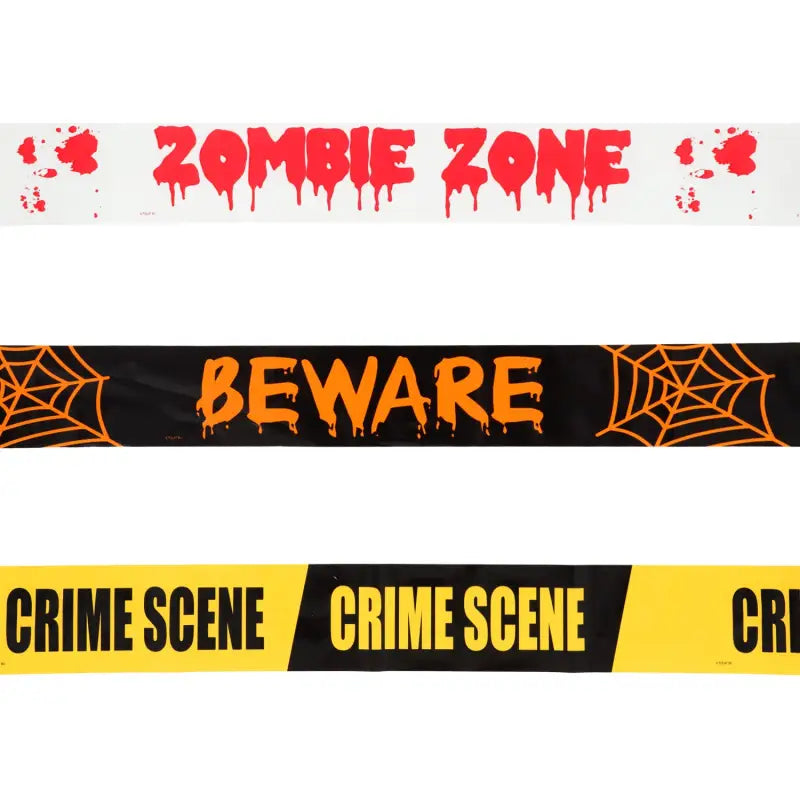 Markörband Brottsplats-Akta dig för Zombie-zonen - 3 st - Markörband